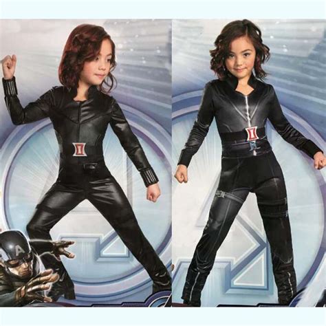 Black Widow Costume Jumpsuit For Kid Black Widow Costume