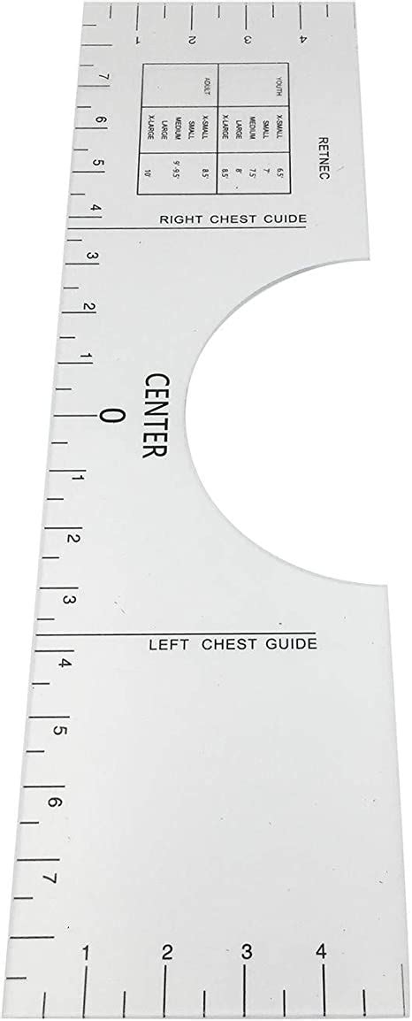 Amazon.com: T-Shirt Ruler Guide -Vinyl T-Shirt Ruler Guide
