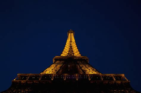 Foto Livre Torre Eiffel Paris Torre França História Céu Noturno