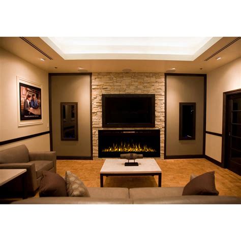 More images for built in electric fire » Fusion 50 Inch Built-in Ventless Heater Recessed Wall ...