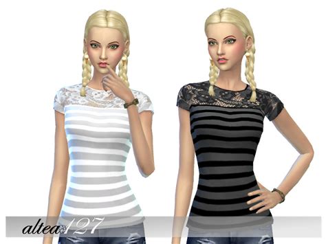 The Sims Resource Striped Shirt