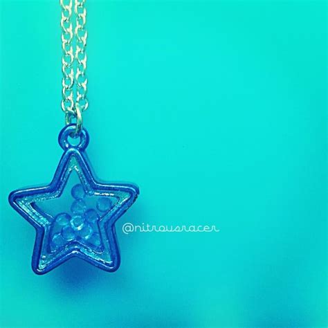 Shining Blue Star Pendant Turquoise Necklace Blue Star