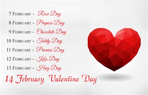 valentine s day date sheet 2020 celebrate hug day rose day kiss day propose day with your
