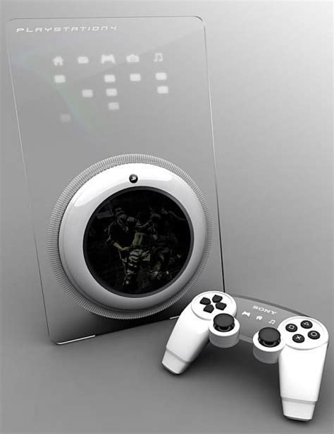 New Ps4 Game Console Design Concept With Touchscreen Glass Panel Ps4