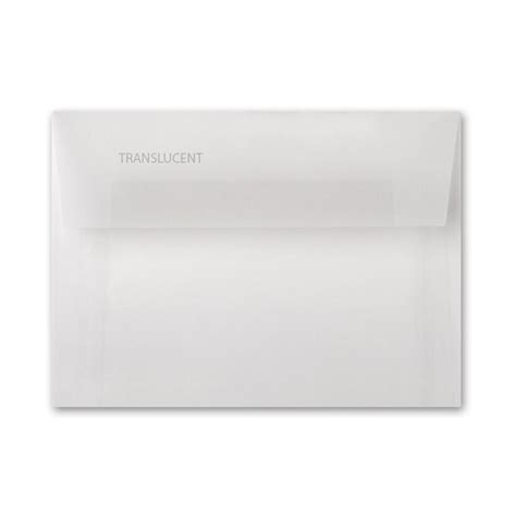 Translucent Envelopes A1 3 58 X 5 18 Envelopes Clear