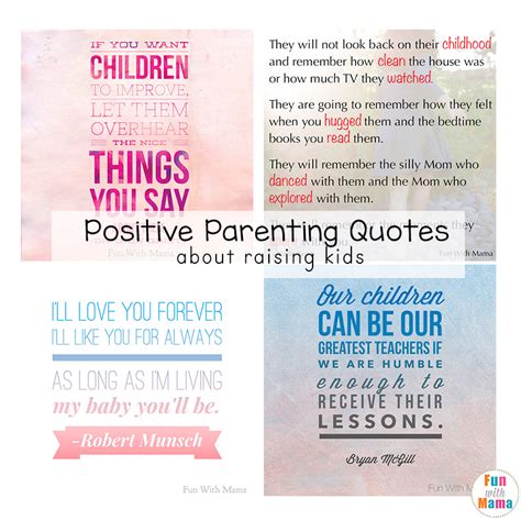 Positive Parenting Quotes About Raising Children Fun With Mama