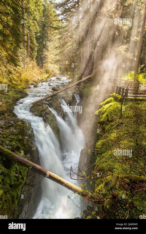 Sol Duc Waterfalls In Olympic National Park Stock Photo Alamy