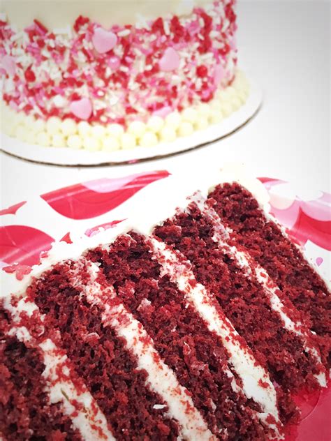 Chocolate sugar cookies two years ago: Red Velvet Cake with White Chocolate Frosting - Cake by ...