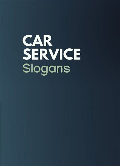 Think green total system services: Best Car Service Shop Slogans and Taglines | Business slogans, Slogan, Catchy taglines