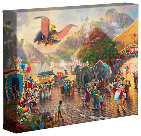 Thomas Kinkade Disney Dumbo 8 X 10 Gallery Wrapped Canvas