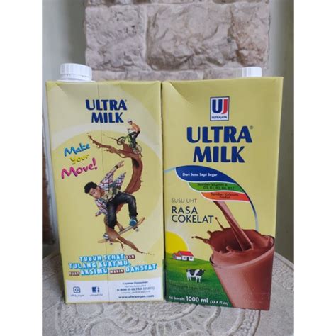 Jual Susu Ultra Milk Coklat 1 Liter Shopee Indonesia