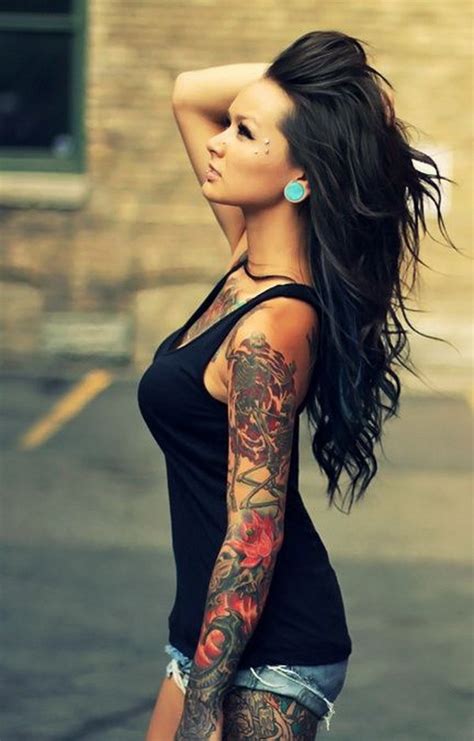 30 Splendid Sleeve Tattoo Design Inspirations For Women