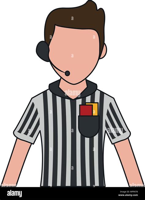 Soccer Referee Cartoon Stock Vector Image And Art Alamy