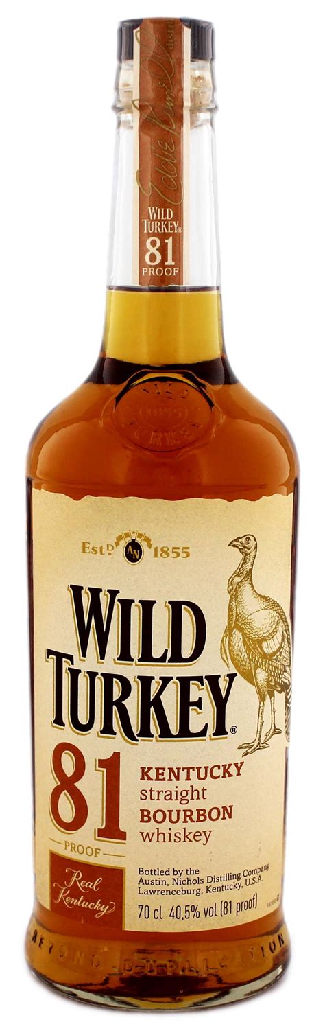 Wild Turkey 81 Bourbon Whiskey Proof 07l Jetzt Kaufen Im Drinkology