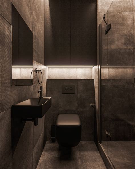 Black Toilet Interior Design Ideas