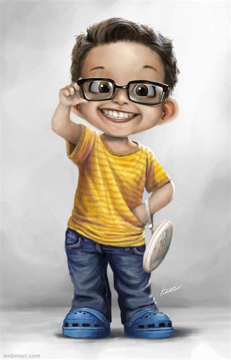 Boy Digital Art By Salvador 2 Full Image
