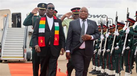 President Mnangagwa Arrives In Botswana The Sunday News