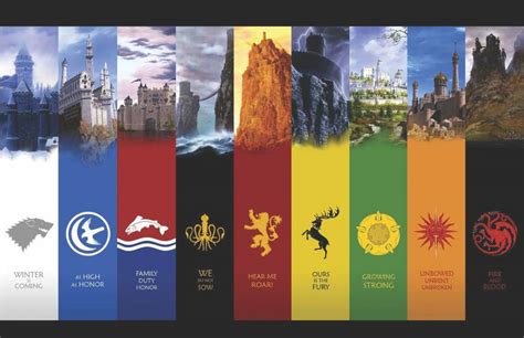 Colormart Game Of Thrones Flags Photographic Paper Colormart Posters