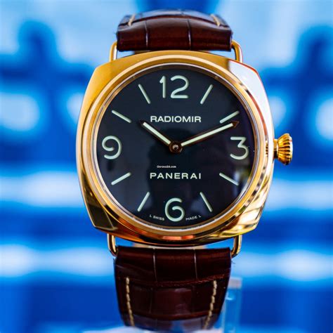 Panerai Radiomir Rose Gold 45mm Black Dress Watch Pam 231 For Rm51