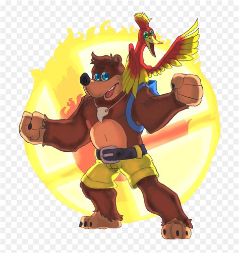 Banjo Kazooie Are Raring To Go Cartoon Hd Png Download Vhv
