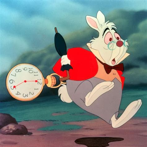White Rabbit Alice In Wonderland Im Late Art Disney Disney Magic Disney Movies White Rabbit