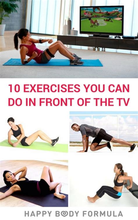 10 Simple Exercises You Can Do While Watching Tv