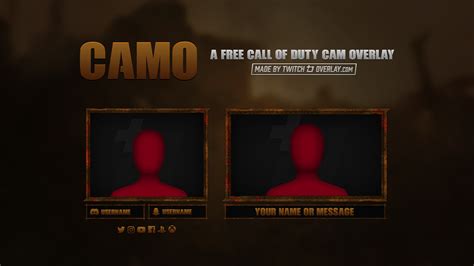 Camo Free Call Of Duty Twitch Overlay For Obs And Streamlabs
