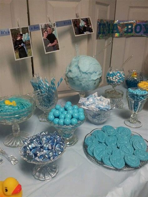 Click or call announce it! Baby Shower Candy Bar love the pics above it... Maybe with ...