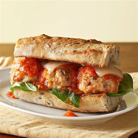 Saucy Meatball Sandwiches Recipe Eatingwell
