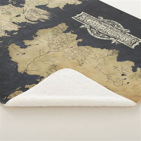 Map Of Westeros Sherpa Blanket Zazzle