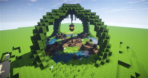 So a pond in the garden. Spawn point | Minecraft garden, Minecraft farm, Cool ...