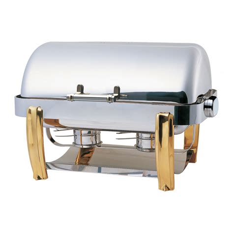 Elia Deluxe Oblong Roll Top Chafing Dish with Brass Legs ...
