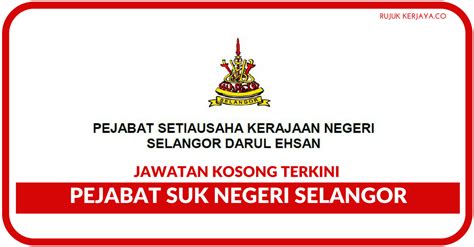 Keberadaan uu ini menggantikan uu nomor 39 tahun 2004. Jawatan Kosong Terkini Pejabat SUK Negeri Selangor • Kerja ...