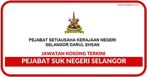 Tumpuan kerajaan negeri selangor adalah untuk bantu kalangan peniaga kecil supaya dalam menggunakan hijrah selangor. Jawatan Kosong Terkini Pejabat SUK Negeri Selangor • Kerja ...