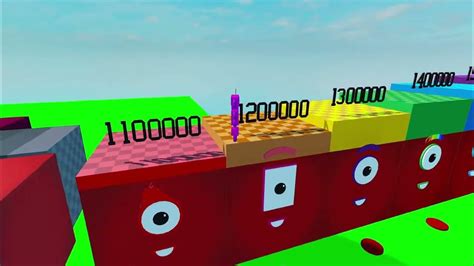 Very Large Numberblocks From 1 To Infinity Youtube