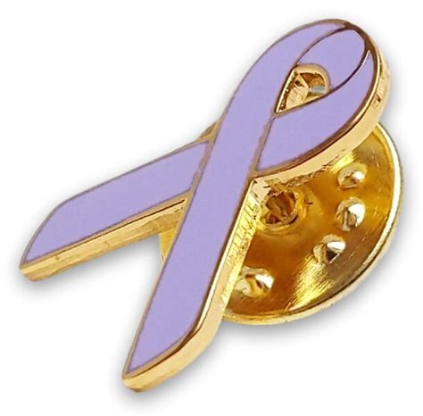 Periwinkle Awareness Support Ribbon Lapel Pin