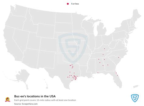 Number Of Buc Ees Locations In The Usa In 2024 Scrapehero