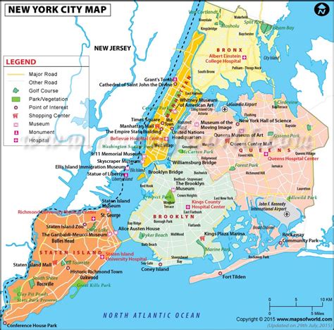 Nyc Map Map Of New York City Information And Facts Of