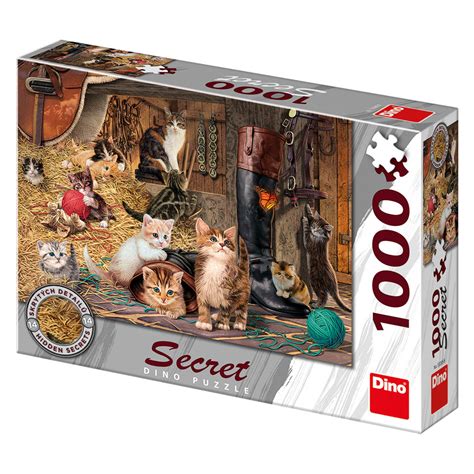 Secret Puzzle Kittens Dino 53265 1000 Pieces Jigsaw