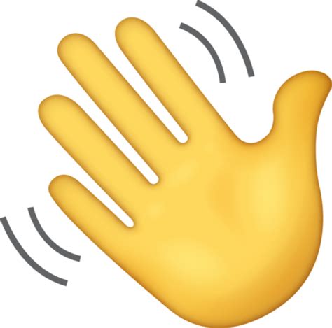 Waving Hand Emoji [Free Download IOS Emojis] | Hand emoji, Waving hand, Emoji