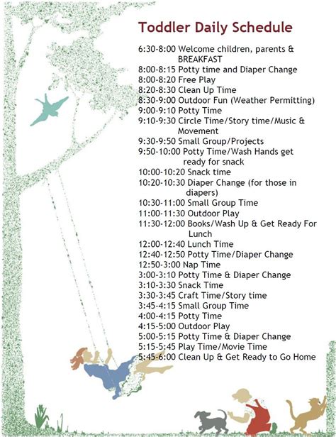 3 Year Old Preschool Daily Schedule Majormine