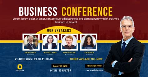 Conference Facebook Event Cover Photo Template Postermywall