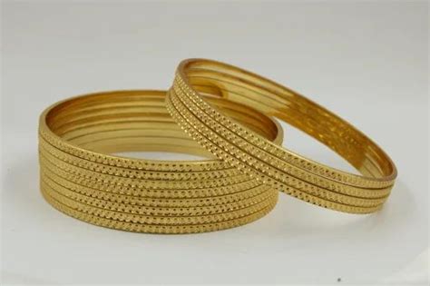 Golden Party Wear Ladies Brass Bangles Set Size 210 At Rs 120set In Mumbai