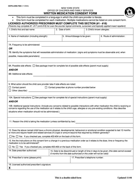 Nys Medication Consent Form Fill Out And Sign Online Dochub