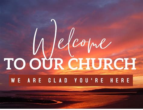 Copy Of Church Welcome Postermywall