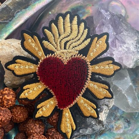 Sacred Heart Patch Etsy