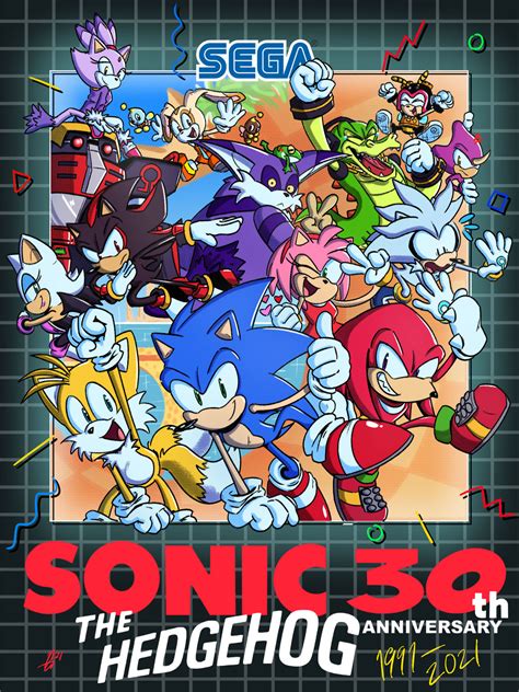 Sonic 30th Anniversary Art By Sketchingtn On Deviantart