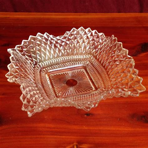 Vintage Fluted Cut Glass Dish