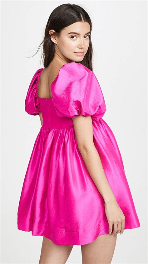 Azeeza Kam Puff Sleeve Mini Dress Shopbop Short Puffy Dresses Mini Dress With Sleeves Prom