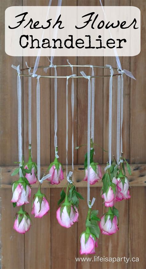 Fresh Flower Chandelier Easy To Make And Beautiful For Special